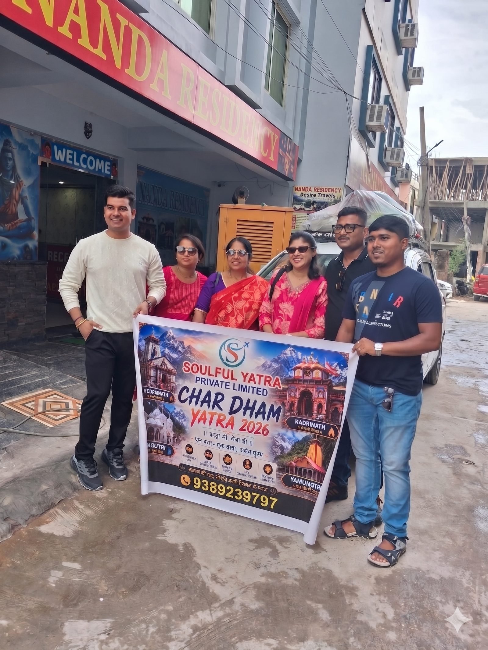 Perfect Planners pilgrims group at Kedarnath